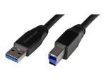 StarTech.com 5m 15 ft Active USB 3.0 USB-A to USB-B Cable - M/M - USB A to B Cable - USB 3.1 Gen 1 (5 Gbps) (USB3SAB5M) - USB cable - USB Type B to USB Type A - 5 m