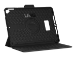 UAG Rugged Case for iPad 10.2-in (7/8 Gen, 2019/2020) - Scout w/HS Black - flip cover for tablet